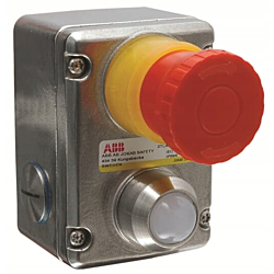 Przycisk sterowniczy bezpieczeństwa w obudowie czerwony 2NC+2NO EstrongZ E-Stop ABB 2TLA05...