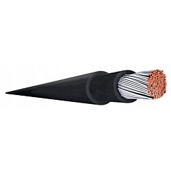 Kabel przewód solarny czarny 1x4mm2 1000V - 1m Bitner S68201