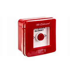 Wyłącznik alarmowy samoczynny główny natynkowy IP55 czerwony WG‑1s Elektromet 921440