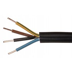 Kabel ziemny YKY czarny 4x10mm2 1000V - 1m Telefonika Kable G-007510