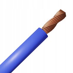 Przewód linka LgY niebieski 10mm2 750V  - 1m Telefonika Kable G-002976