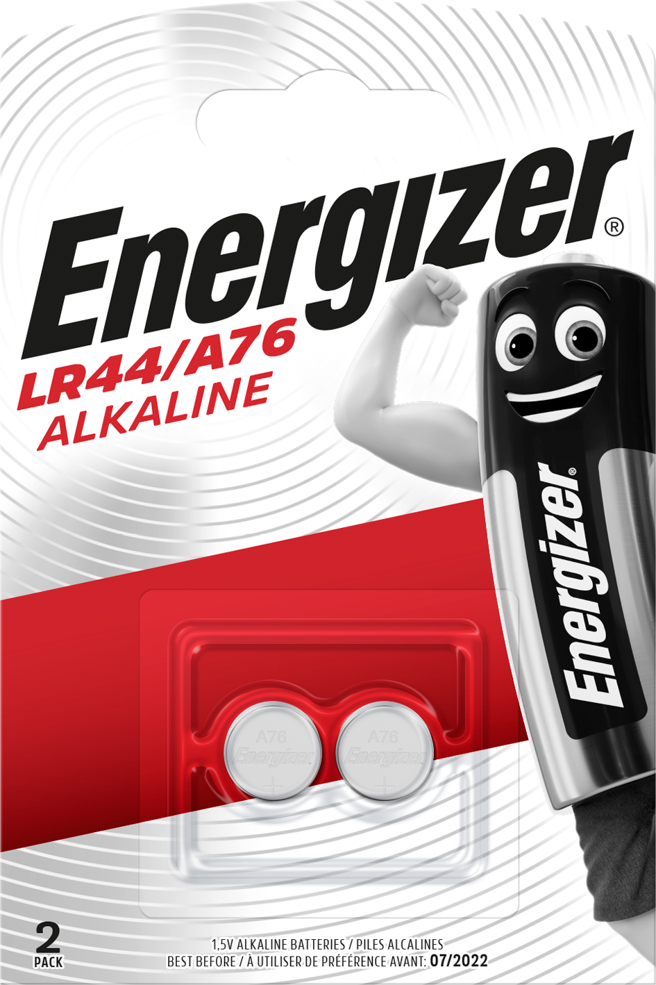 Bateria specjalistyczna alkaliczna ENERGIZER LR44 A76 1,5V 2szt Energizer 7638900083071