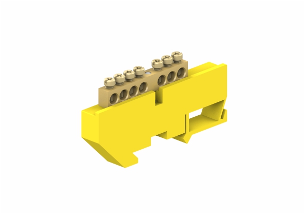 Listwa zaciskowa śrubowa zerowa szynowa TH 7x16mm2 żółta LZ0701-Z AN-KOM R739540