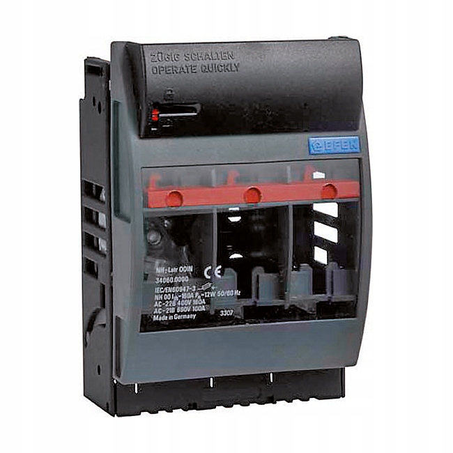 Rozłącznik izolacyjny bezpiecznikowy 3P 100A 690V do wkładek NH000 SILAS Gr.000 EFEN 34040-0007