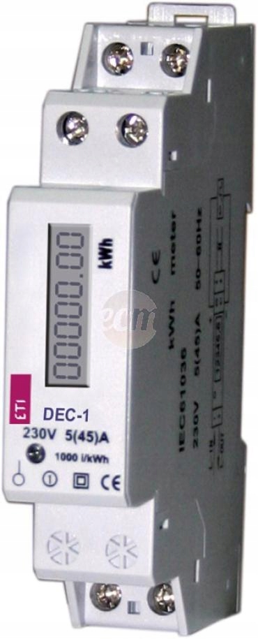 Licznik zużycia energii 1-fazowy 5-50A IP51 MID ETI Polam 004804050